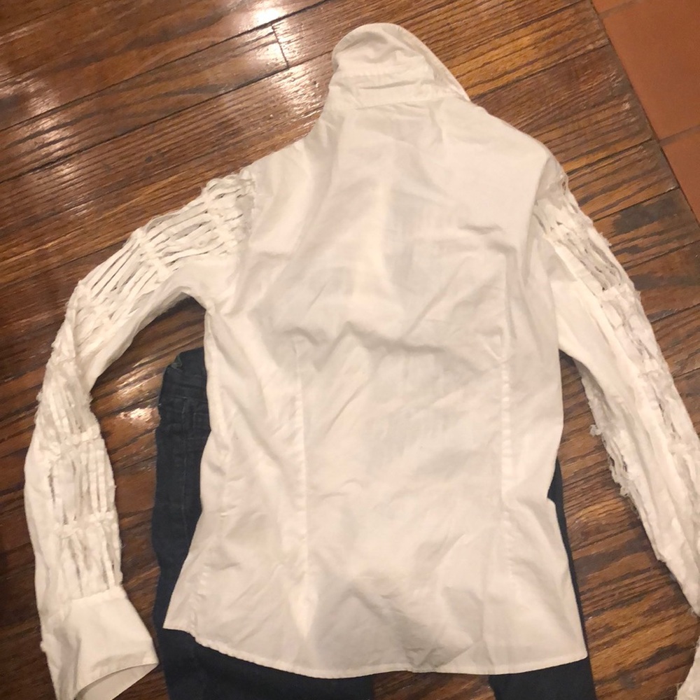 ANNE FONTAINE Classic White strip Shirt - Picture 7 of 7